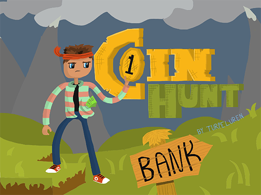 Banner till CoinHunt, ett spel jag gjort